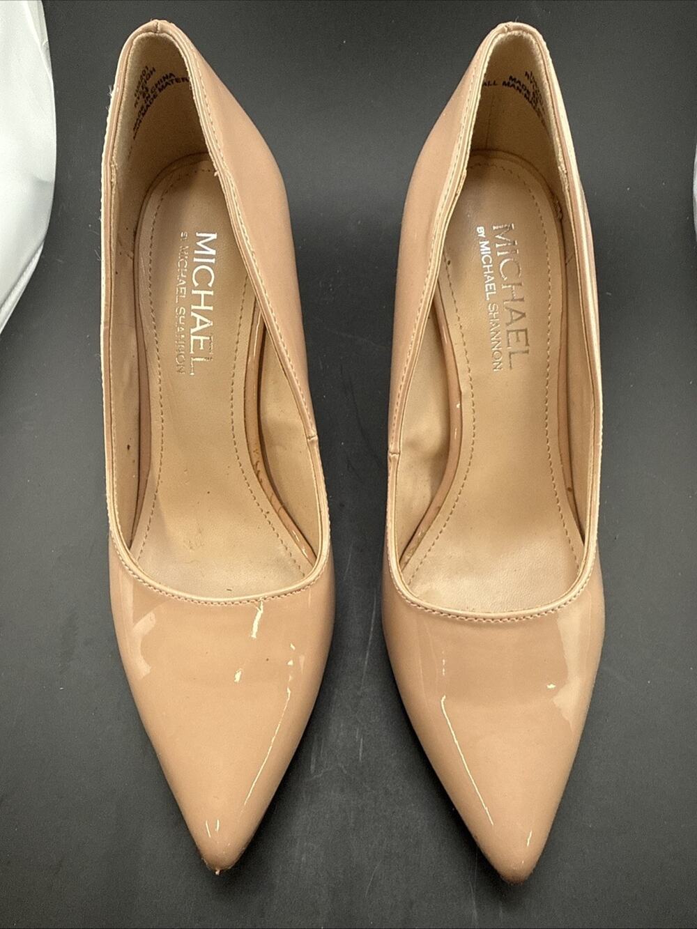 Beige High Heels Michael Shannon Ryleigh Women's Shoes Size 6.5